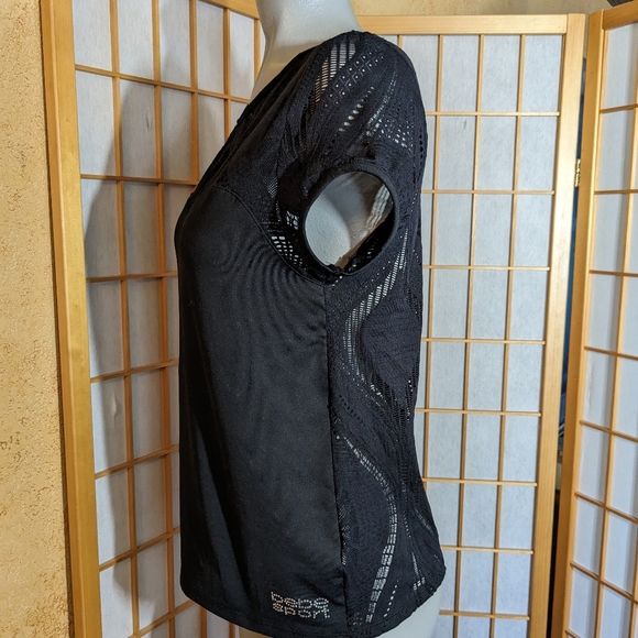 🆕 Bebe sport, lace/ knit top, LG, NEW with tags - Picture 3 of 10